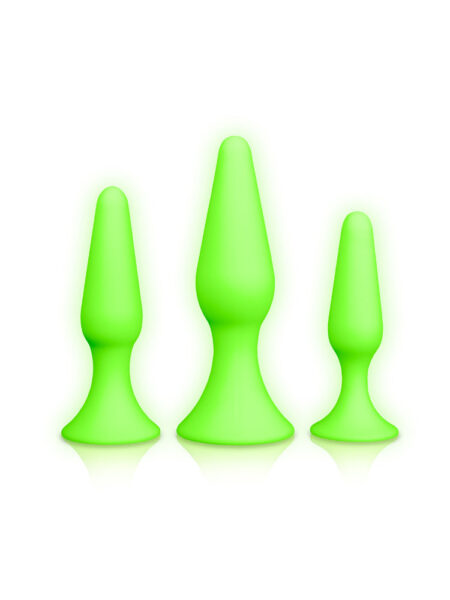 Butt Plug Set - Glow in the Dark