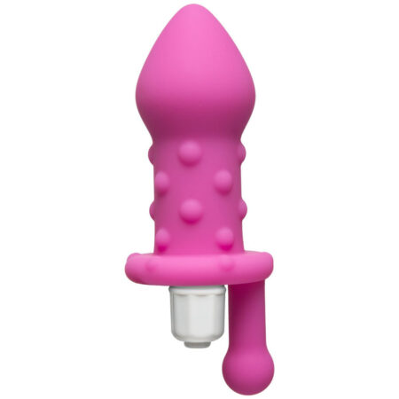 Juicy Beaded Vibrating Butt Plug Pink