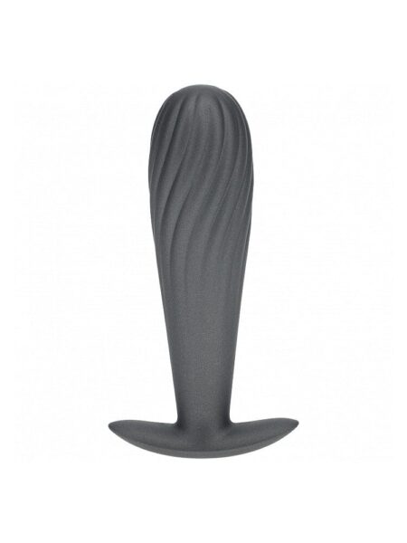 Ouch Ribbed Silicone Anal Plug 4.6 Inch GUNM
