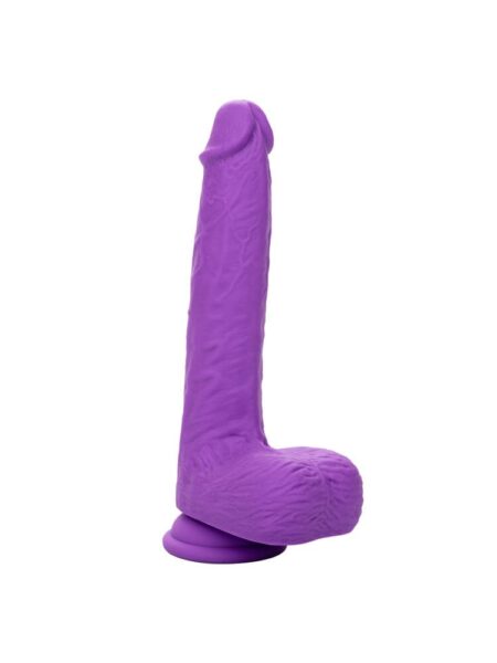 Rechargeable Gyrating and Thrusting Silicone Stud - Purple
