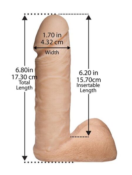 TruSkyn Tru Ride Platinum Silicone Dildo