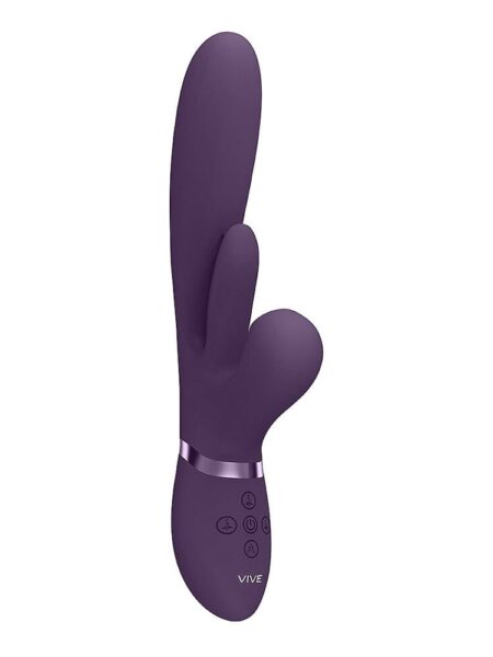 Ena Thrusting and Flappering G-Spot Air Wave Clit Stimulator Purple