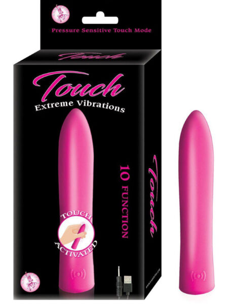 Touch Extreme 10 Function USB Rechargeable Bullet Purple