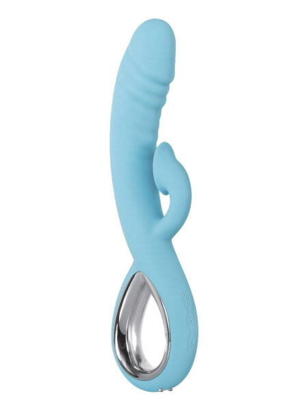 Triple Infinity Silicone Rechargeable Vibe - Teal