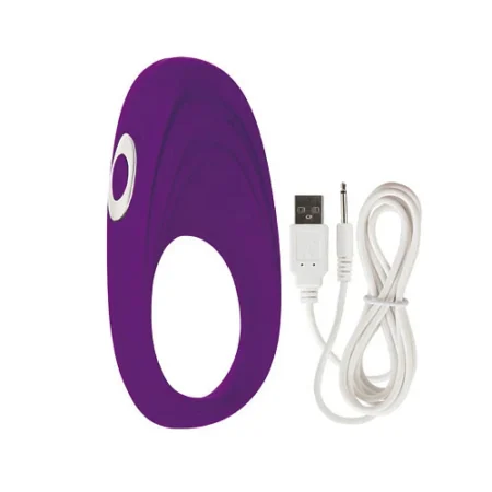 CalExotics Embrace Rechargeable Pleasure Ring - Purple